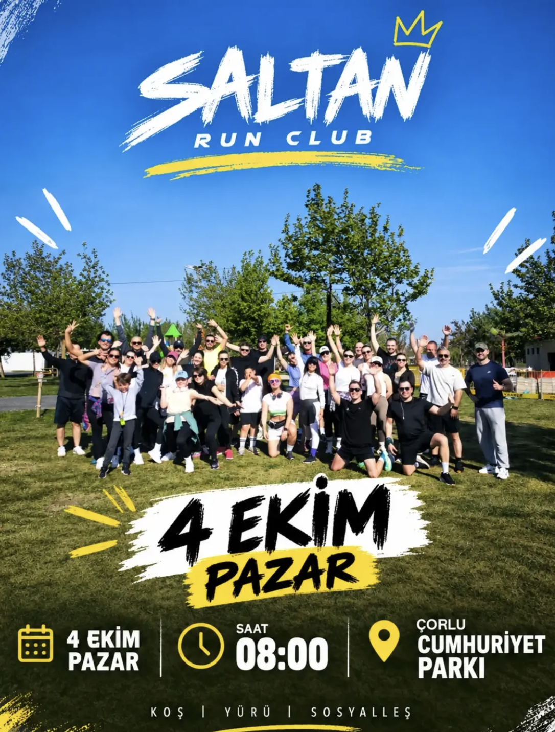 Saltan Run Club Koşusu afişi