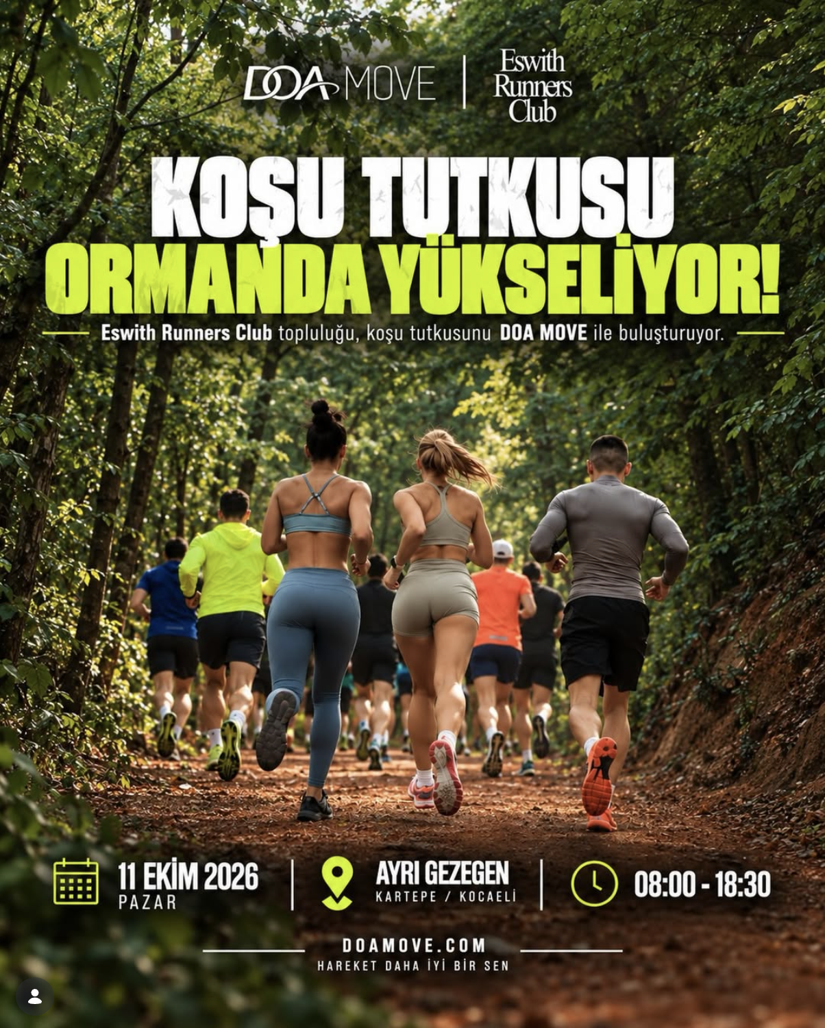 DOA MOVE Spor Etkinliği afişi