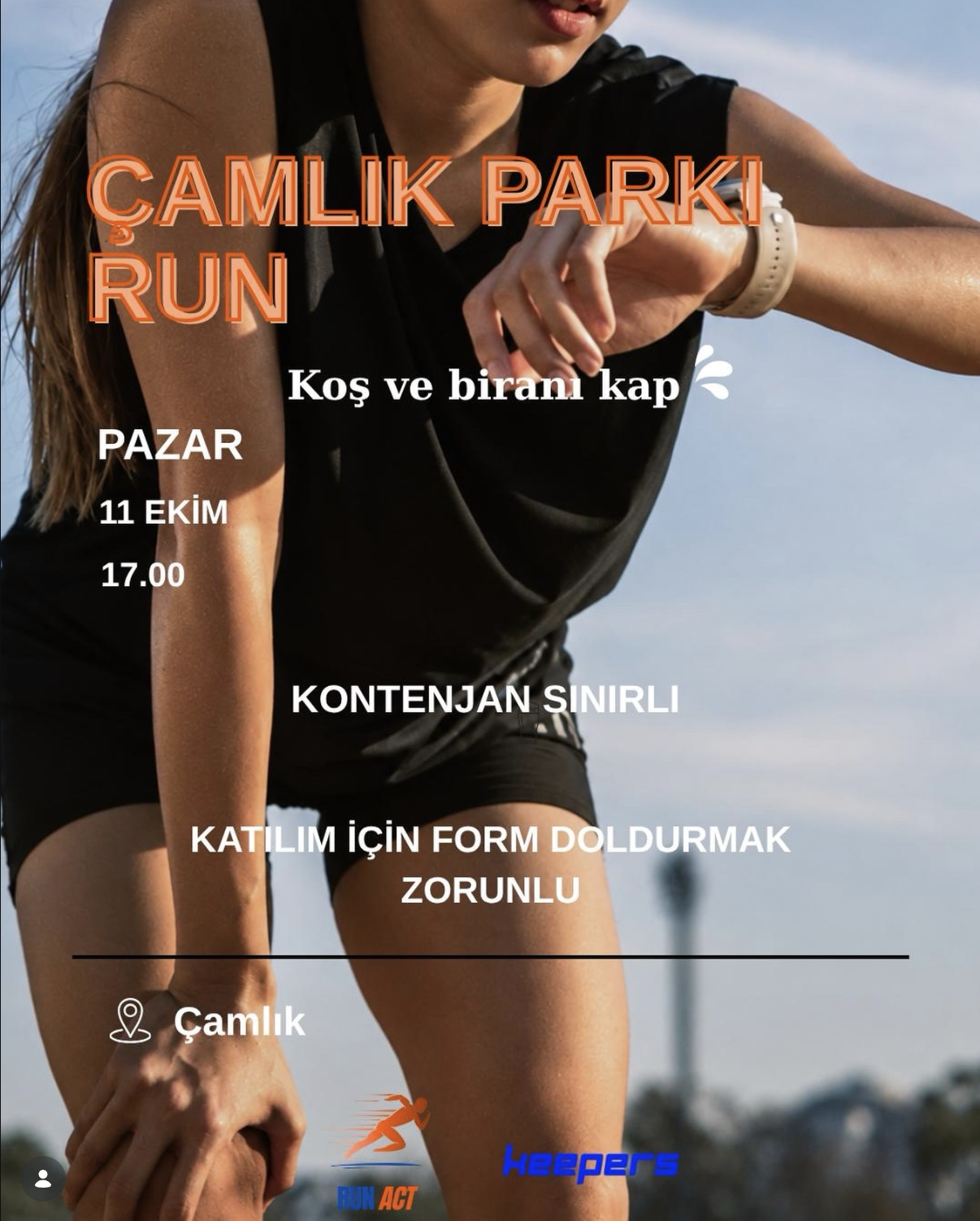 Çamlık Parkı Run afişi