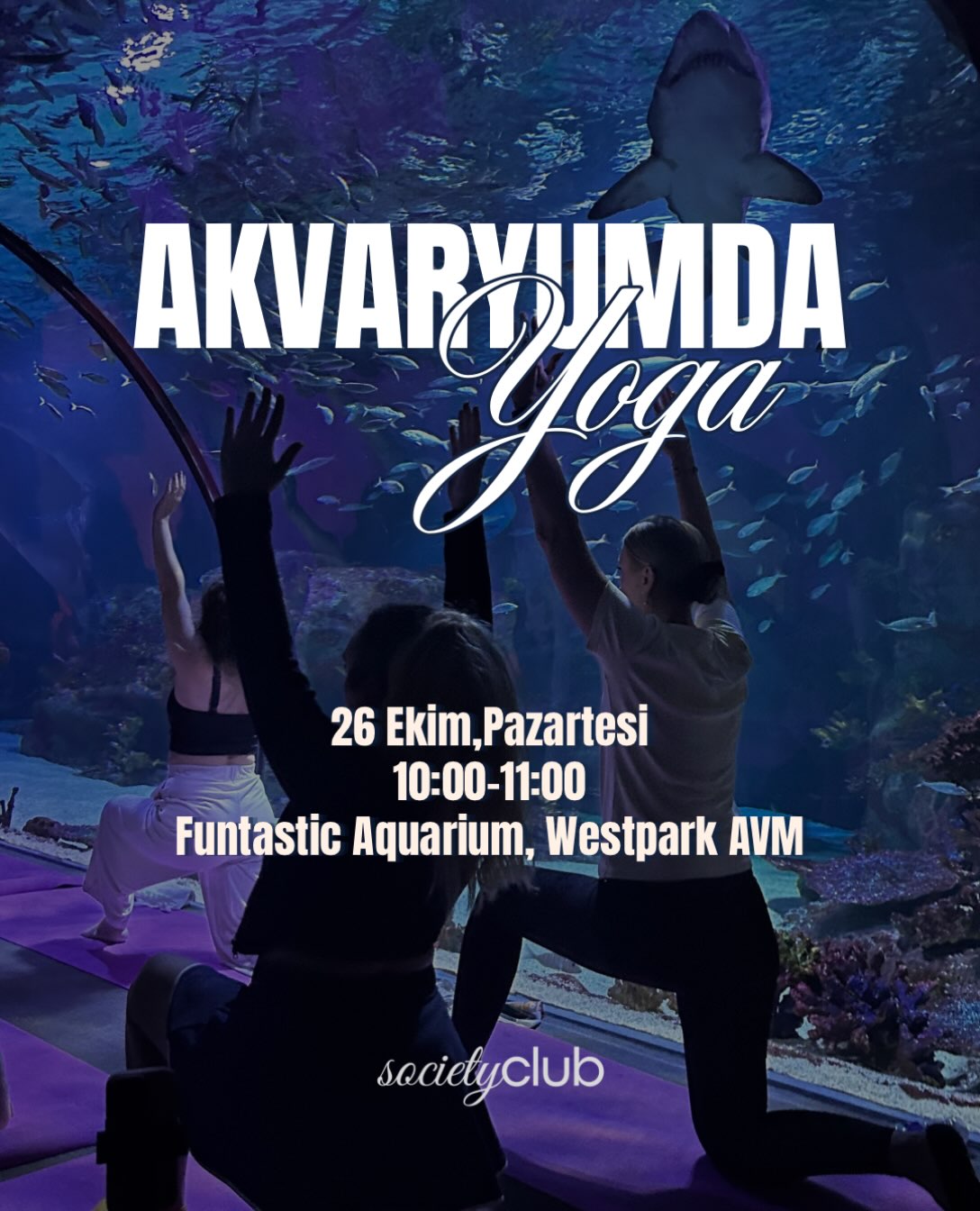 Akvaryumda Yoga afişi