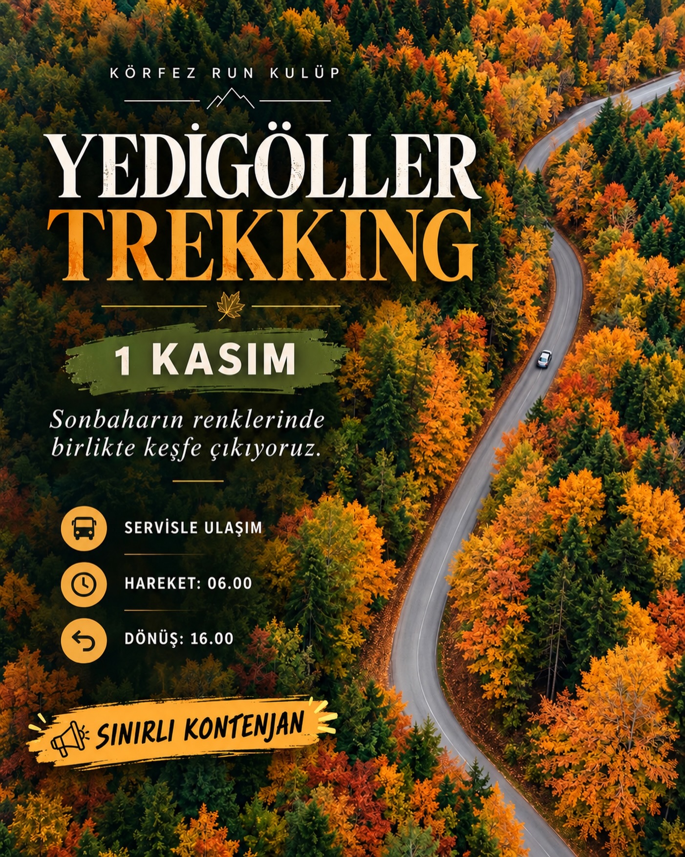 Yedigöller Trekking afişi