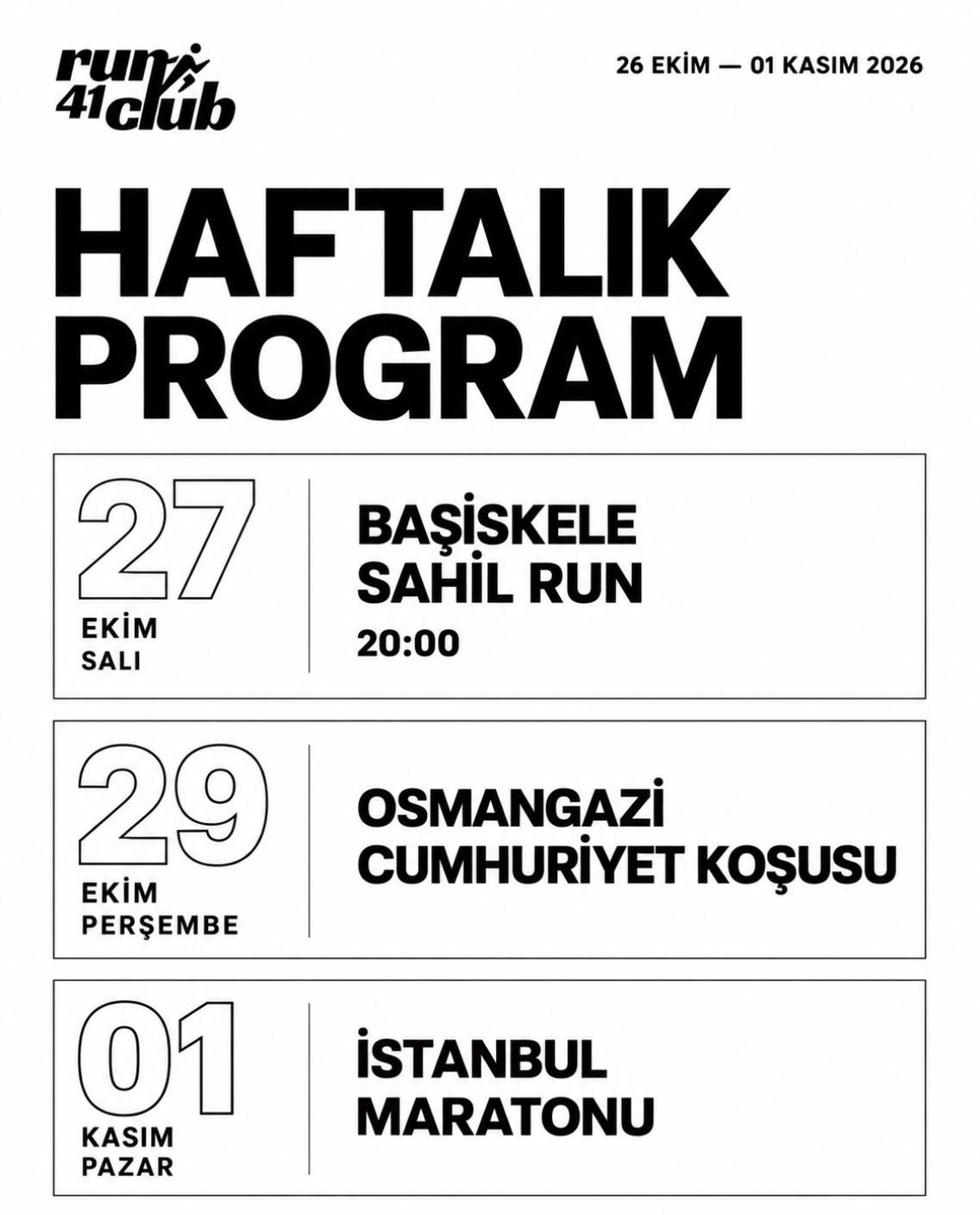 Başiskele Sahil Run afişi