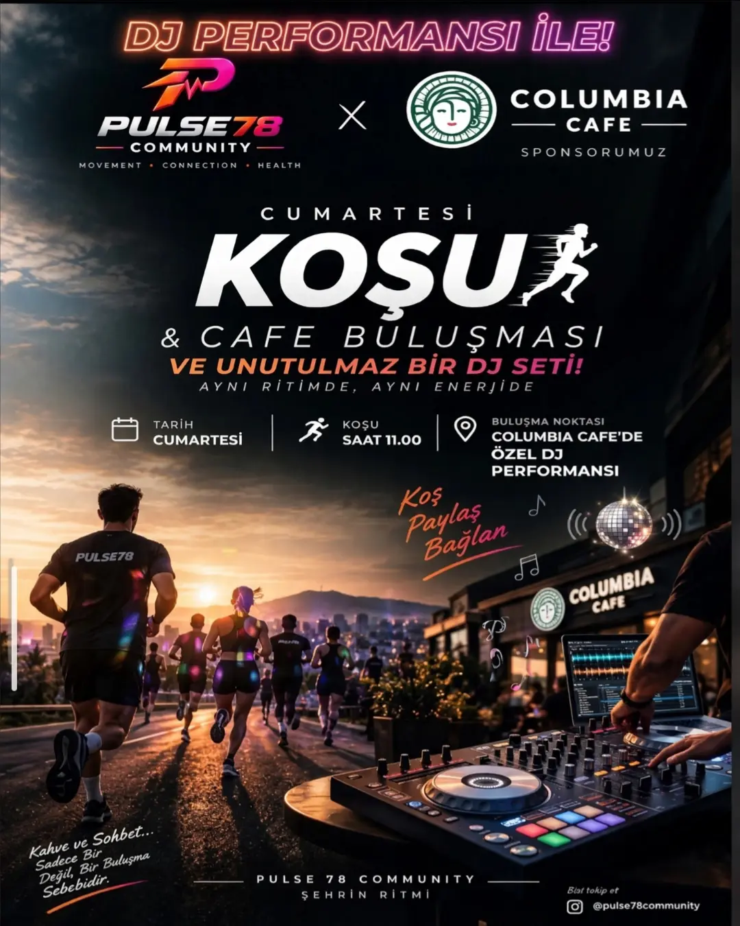 Koşu ve Cafe Buluşması afişi