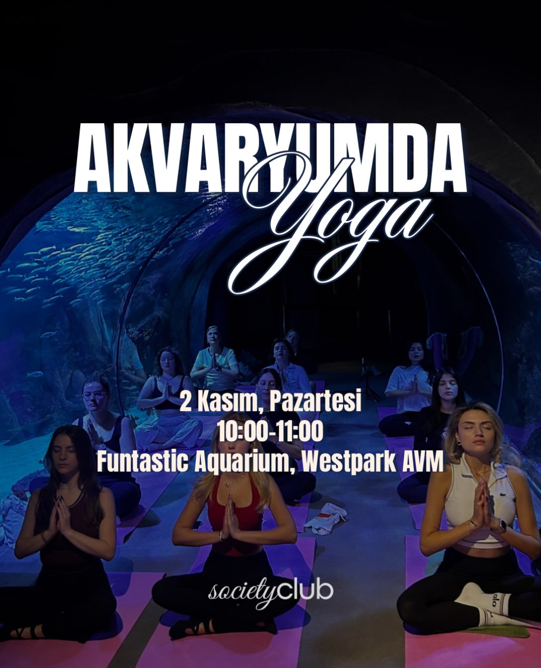 Akvaryumda Yoga afişi