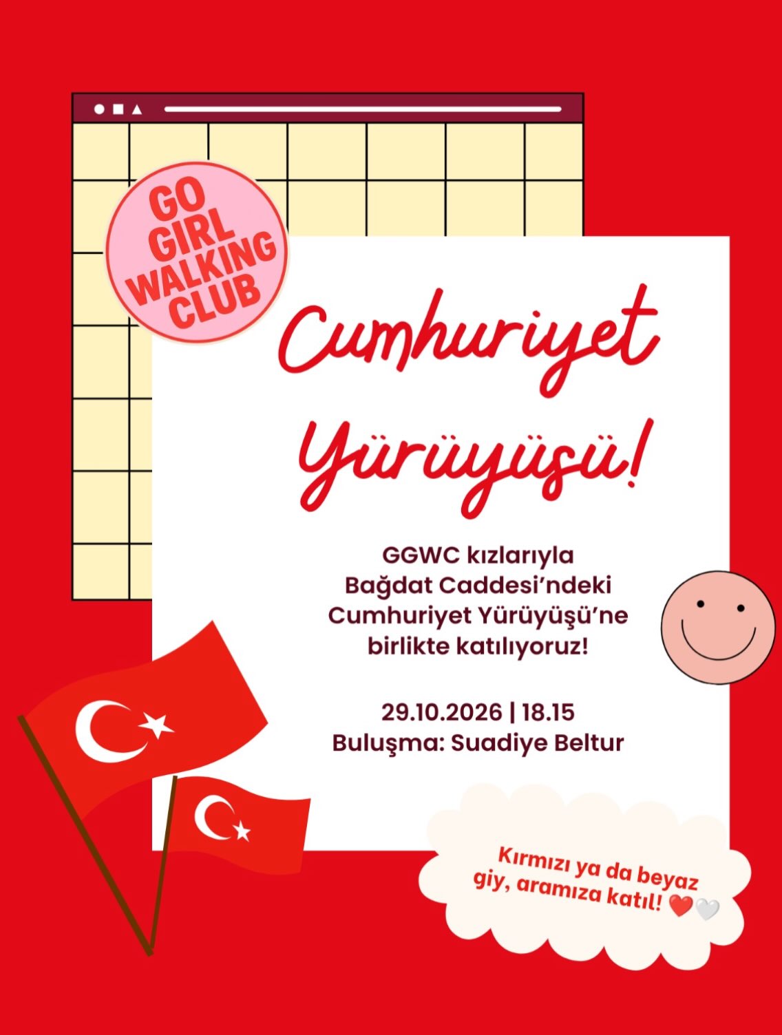 Cumhuriyet Yürüyüşü afişi