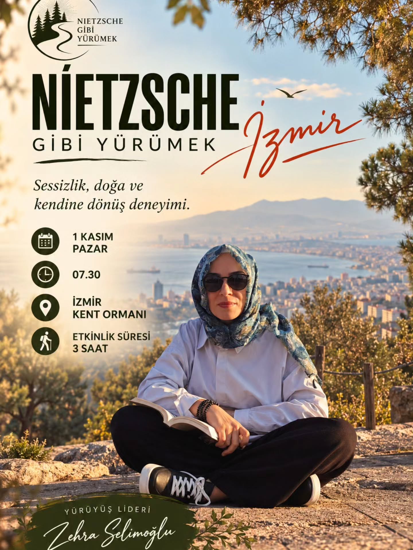 İzmir Kent Ormanı Yürüyüşü afişi