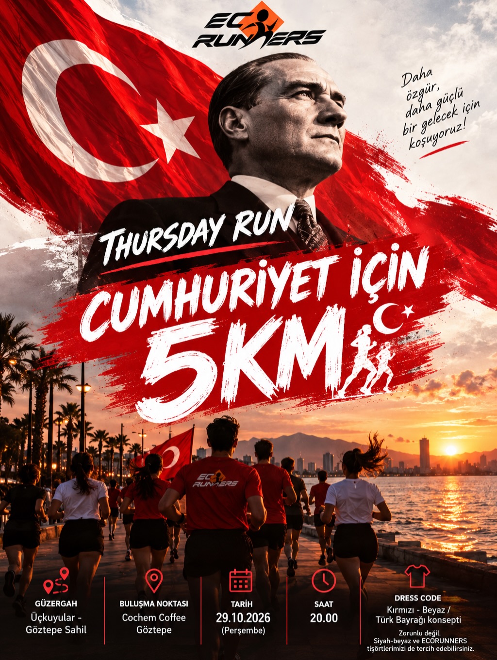 Cumhuriyet için 5KM afişi